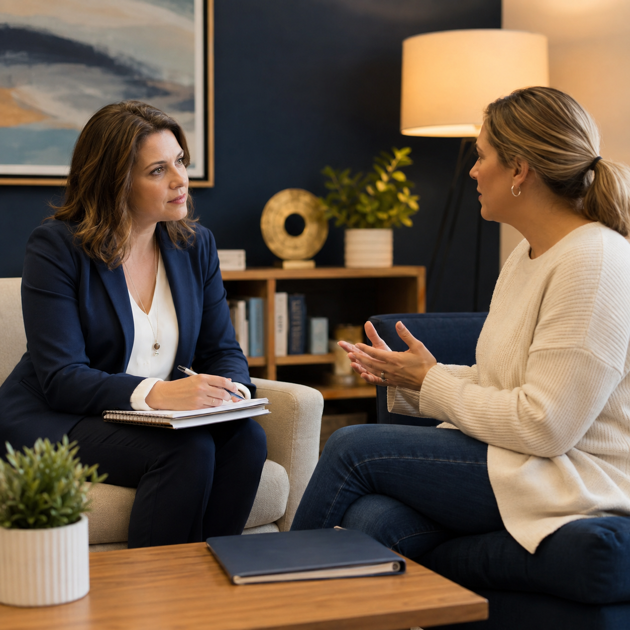 Parent participating in a scheduled coaching conversation